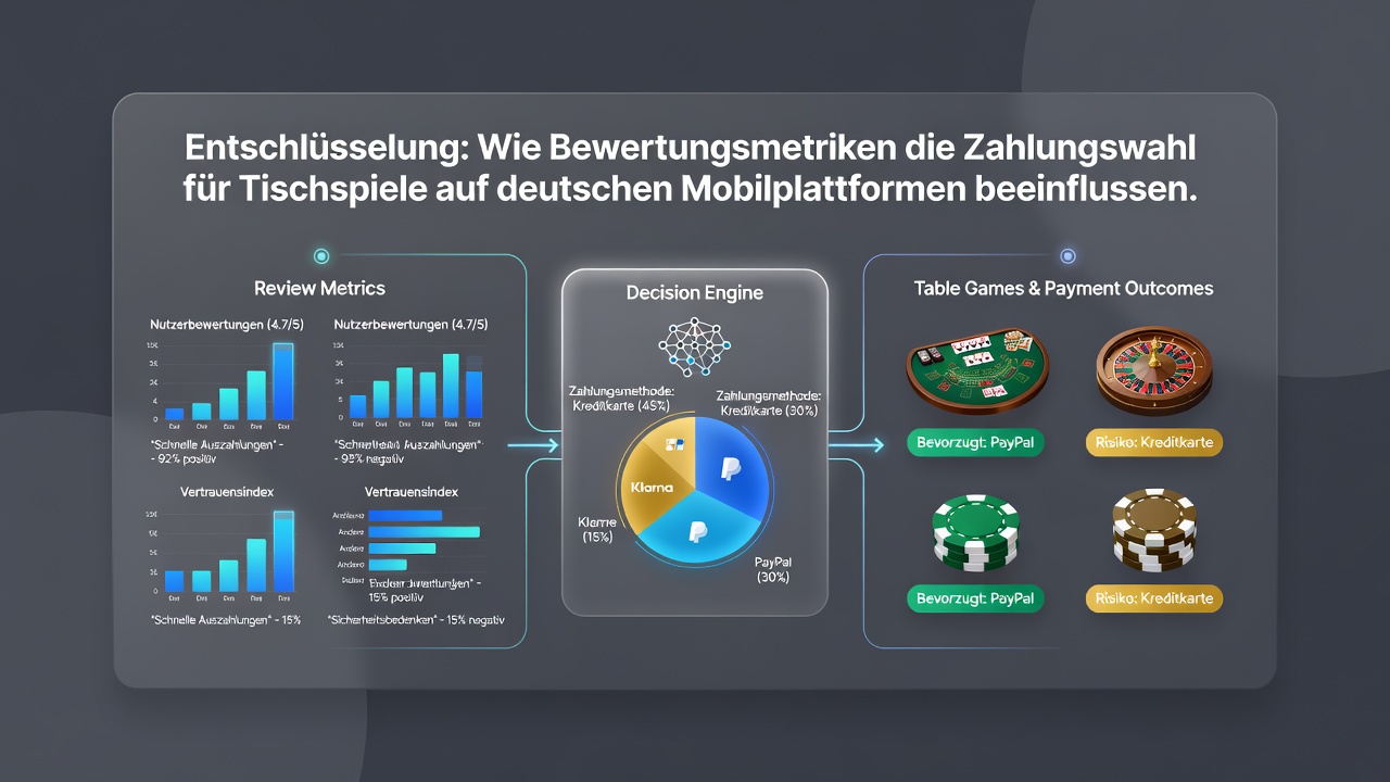 Analyse von Zahlungsoptionen und Bewertungseinflüssen für Live-Tischspiele auf Mobilgeräten