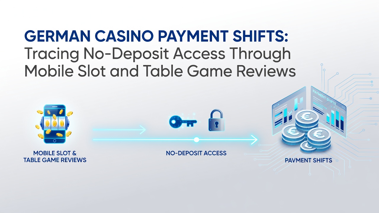 Darstellung von mobilen Casino-Zahlungstrends mit Fokus auf No-Deposit-Zugänge für Slots und Live-Tische in Deutschland
