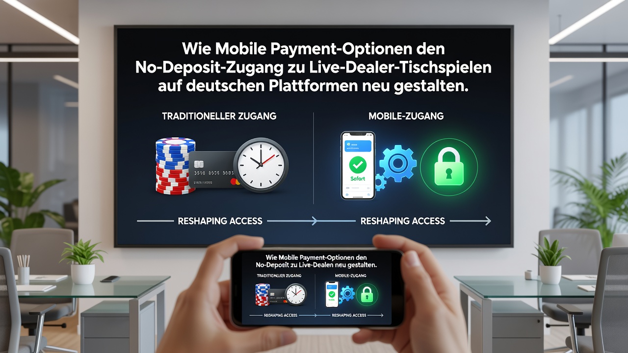 Live-Dealer-Tische auf mobilen Geräten mit integrierten Zahlungsoptionen für No-Deposit-Zugänge in Deutschland