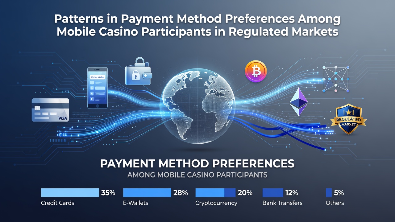 Grafik zu Zahlungspräferenzen bei mobilen Casino-Spielern in regulierten Märkten
