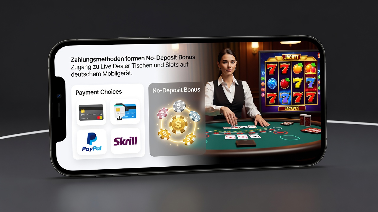 Mobile Live-Dealer-Tische und Slots mit No-Deposit-Boni in Deutschland